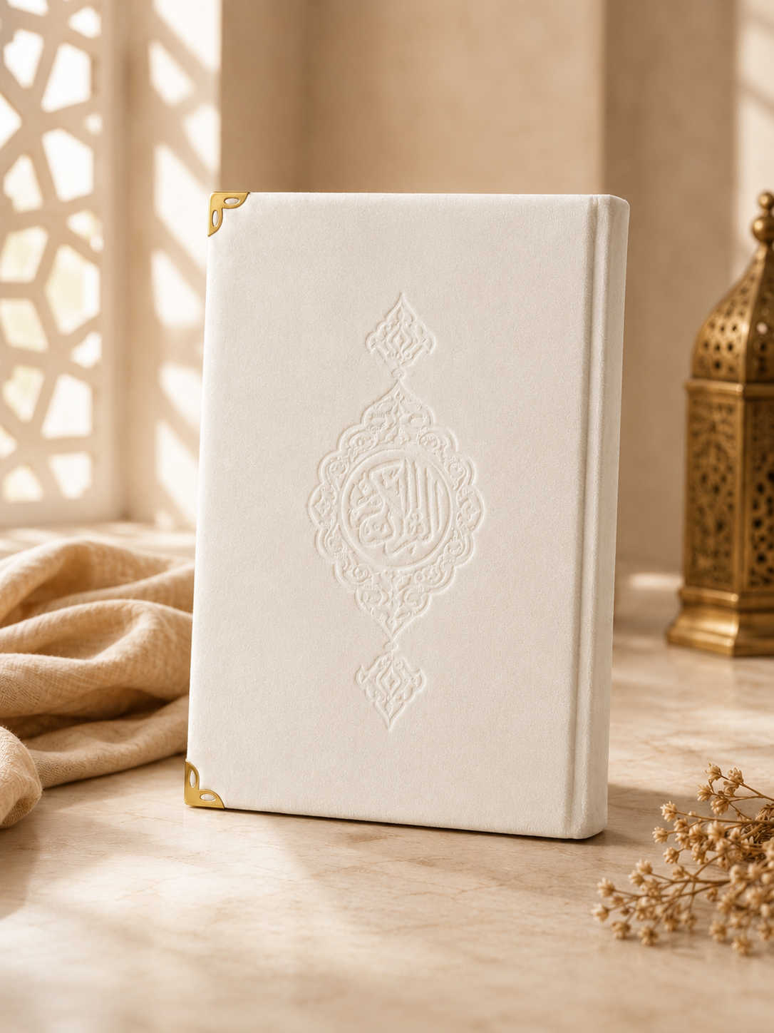 Suede luxe Koran - Gebroken wit