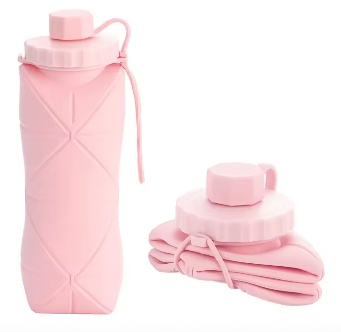 Opvouwbare siliconen waterfles 600ml