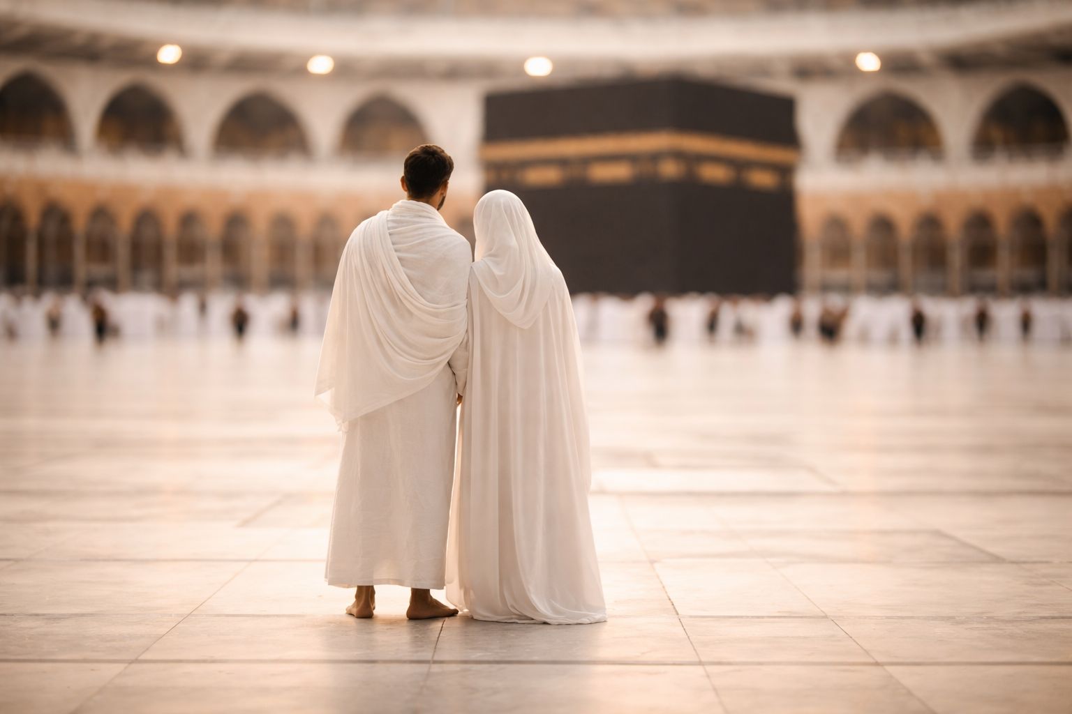 Witte 100% katoen ihram (ridaa en izaar) voor umrah en hadj
